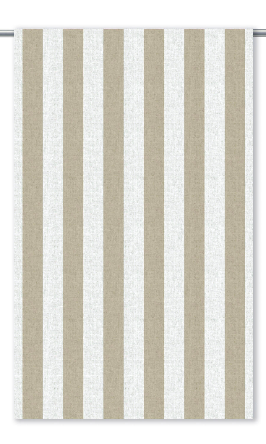 Awning Striped Roman Blinds (Wheat Beige/ White)