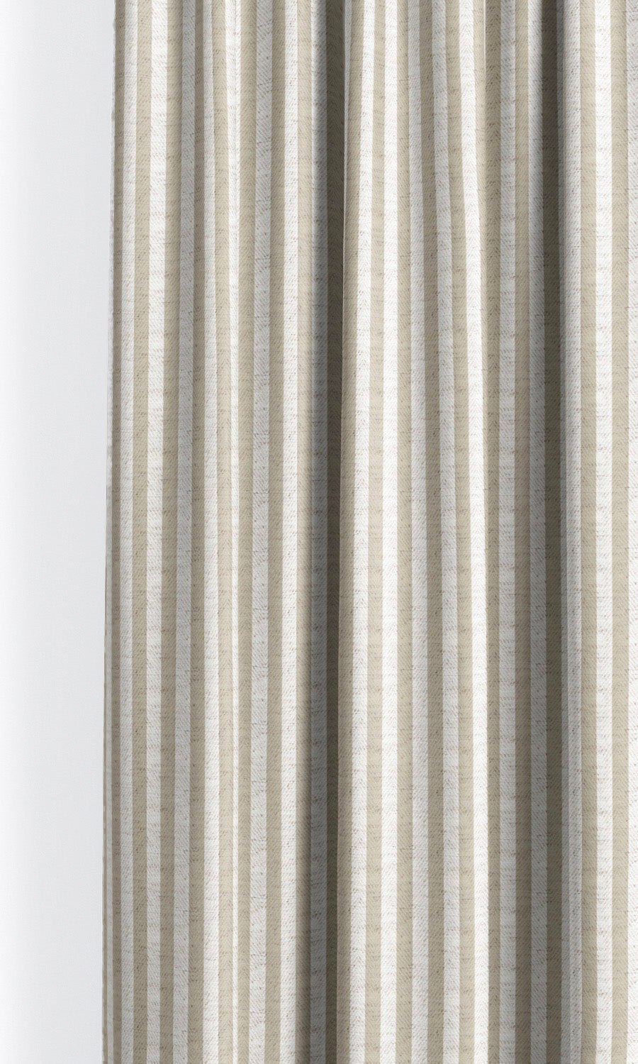 Candy Striped Fabric Blinds (Wheat Beige/ White) Extra Long Short Wide