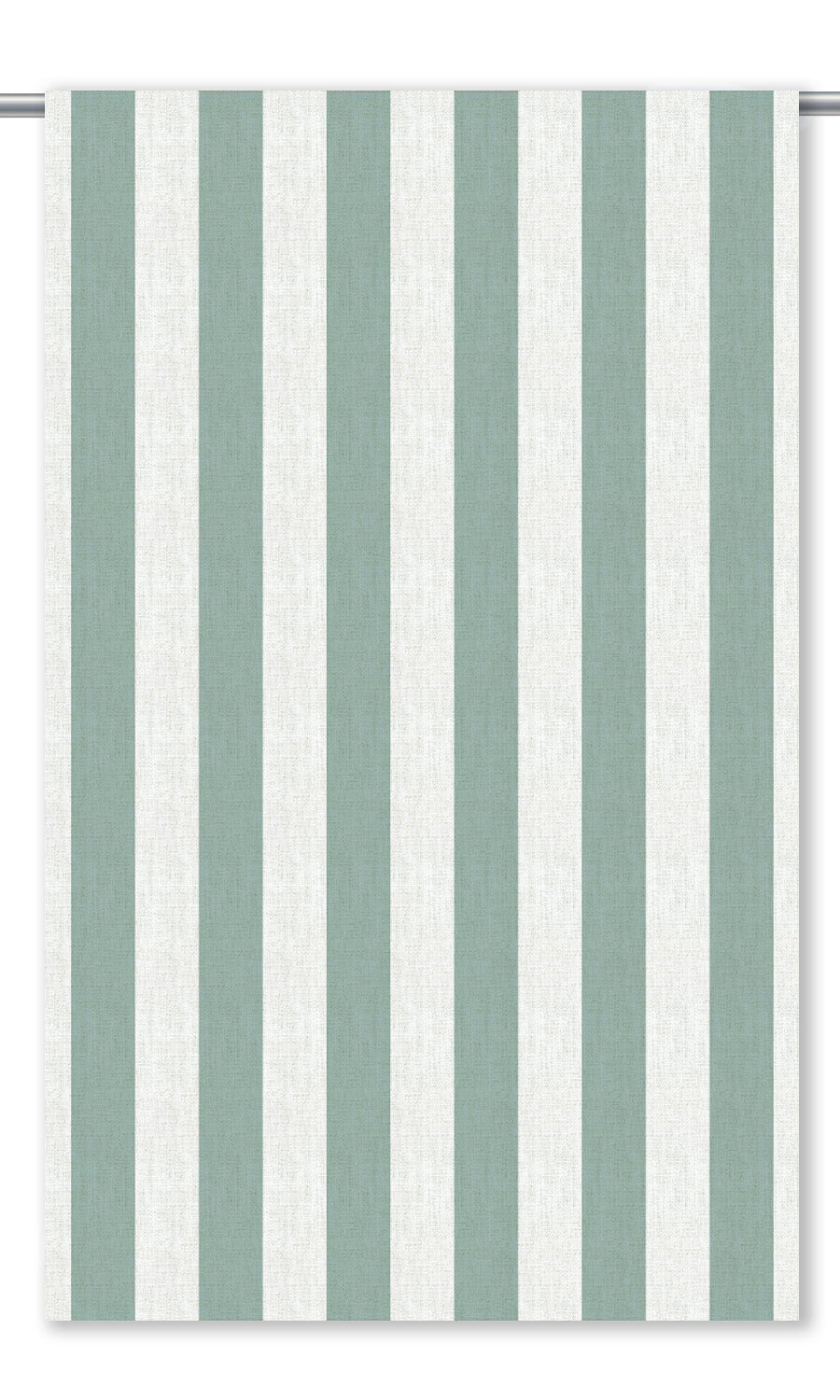 Awning Striped Roman Shades (Aqua Blue/ White)