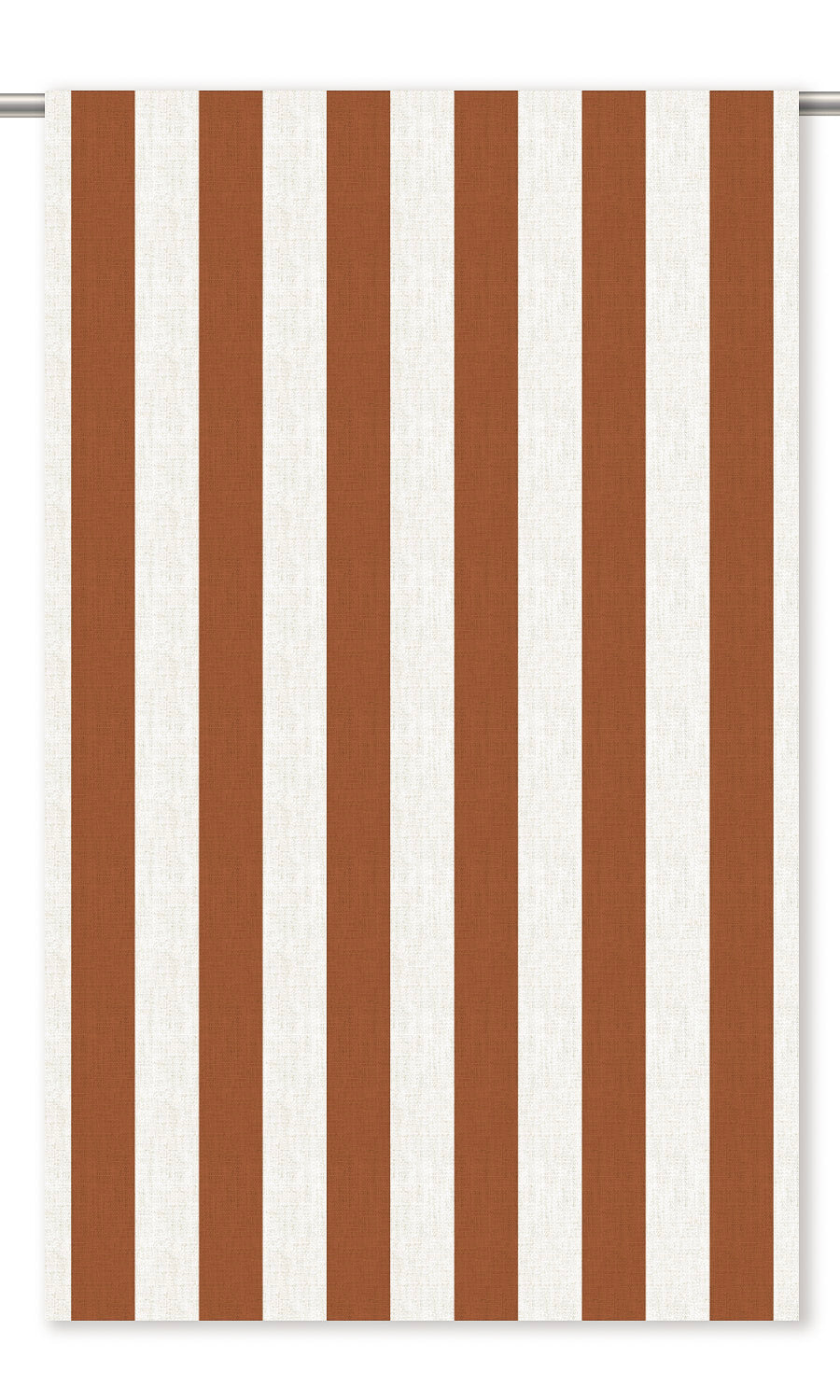 Awning Striped Roman Shades (Burnt Orange/ Terracotta Red)