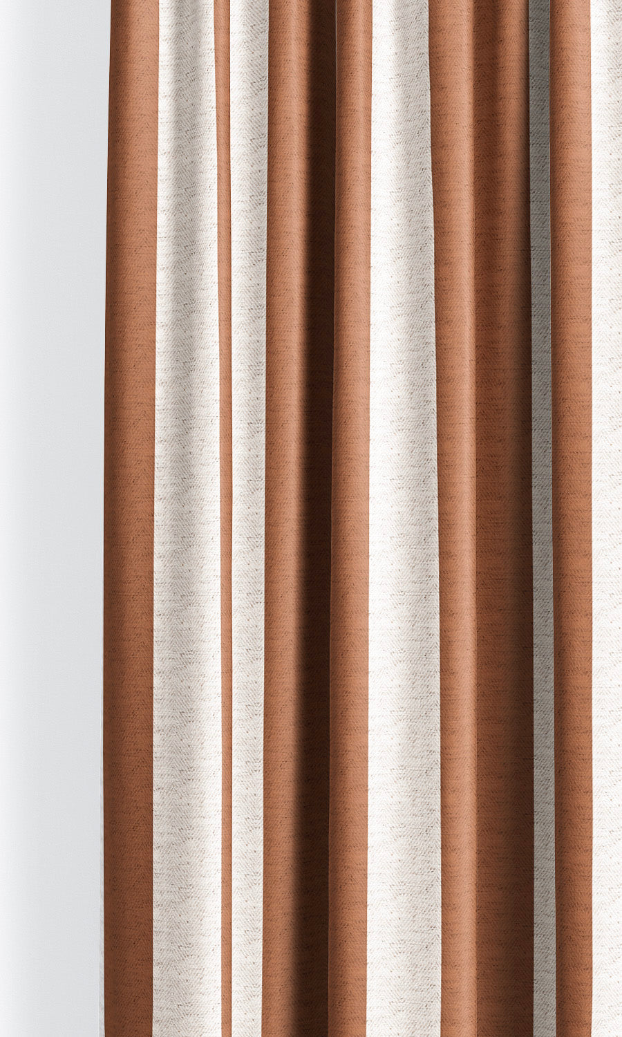 Awning Striped Roman Shades (Burnt Orange/ Terracotta Red) for Living, Bedroom, Kitchen, Bathroom