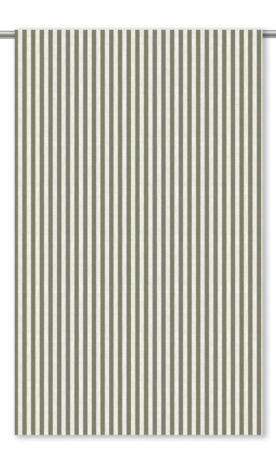 Candy Striped Window Curtains for Living, Bedroom, Kitchen, Bathroom (Sage Green/ White)