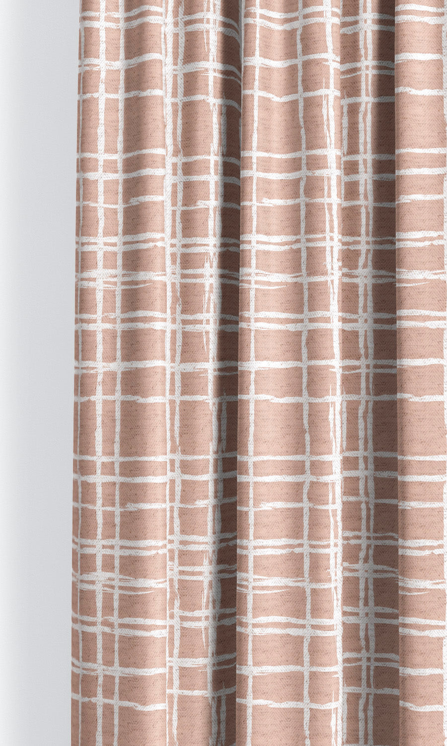 Abstract Grid/ Checkered Print Roman Shades (Blush Pink/ White) for Living, Bedroom, Kitchen, Bathroom