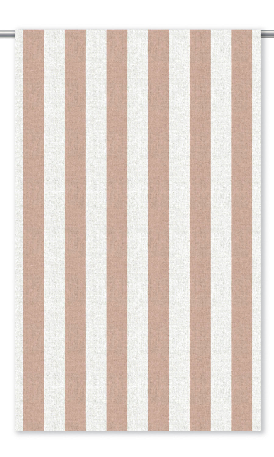 Awning Striped Window Curtains (Blush Pink/ White)