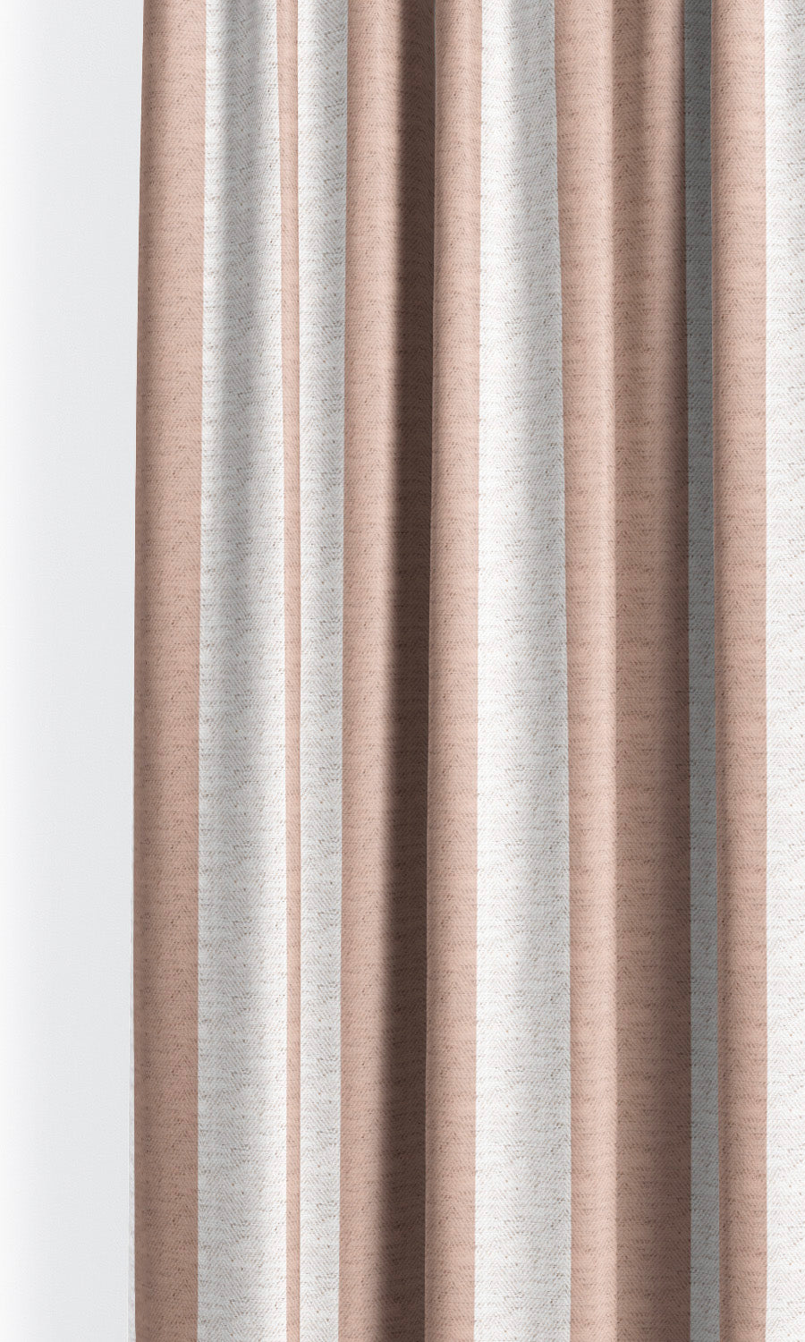 Awning Striped Roman Blinds (Blush Pink/ White) for Living, Bedroom, Kitchen, Bathroom