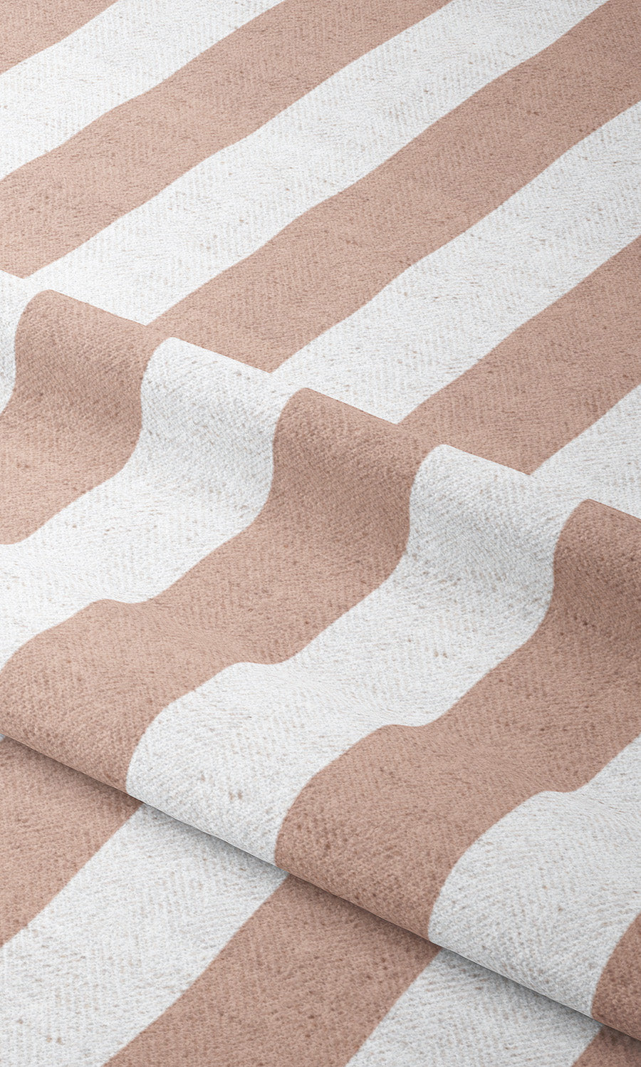 Awning Striped Roman Blinds (Blush Pink/ White) Extra Long Short Wide