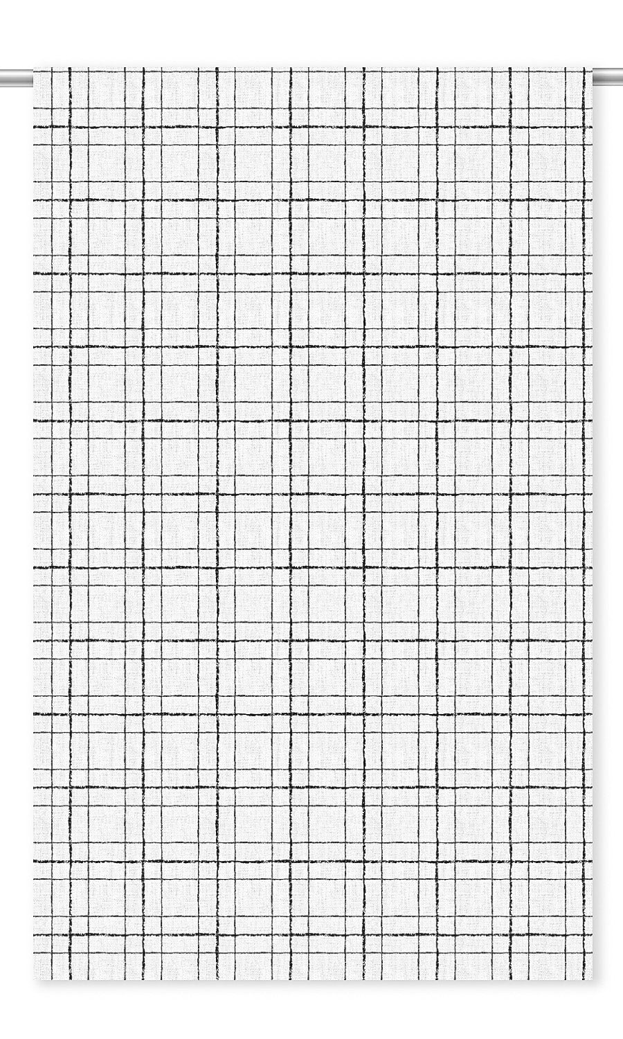 Checkered Drapery (Black & White)