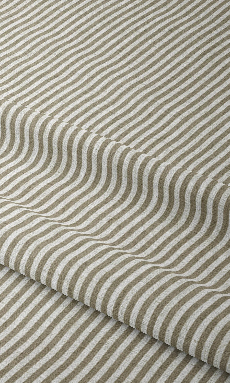Candy Striped Drapery (Tortilla Brown/ White)