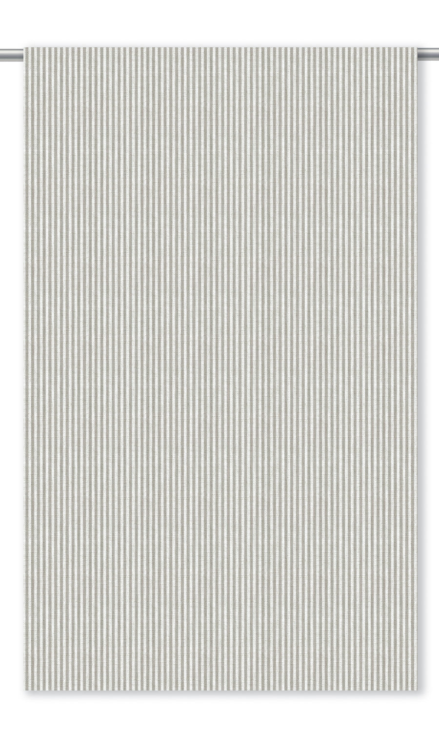 Candy Striped Curtain Panels for Living, Bedroom, Kitchen, Bathroom (Taupe/ White)