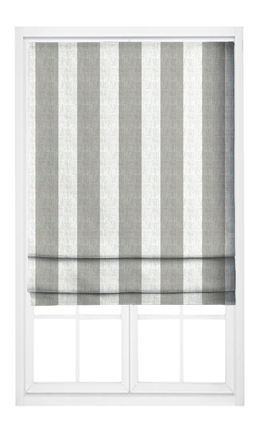 Awning Striped Drapes for Living, Bedroom, Kitchen, Bathroom (Taupe/ White)