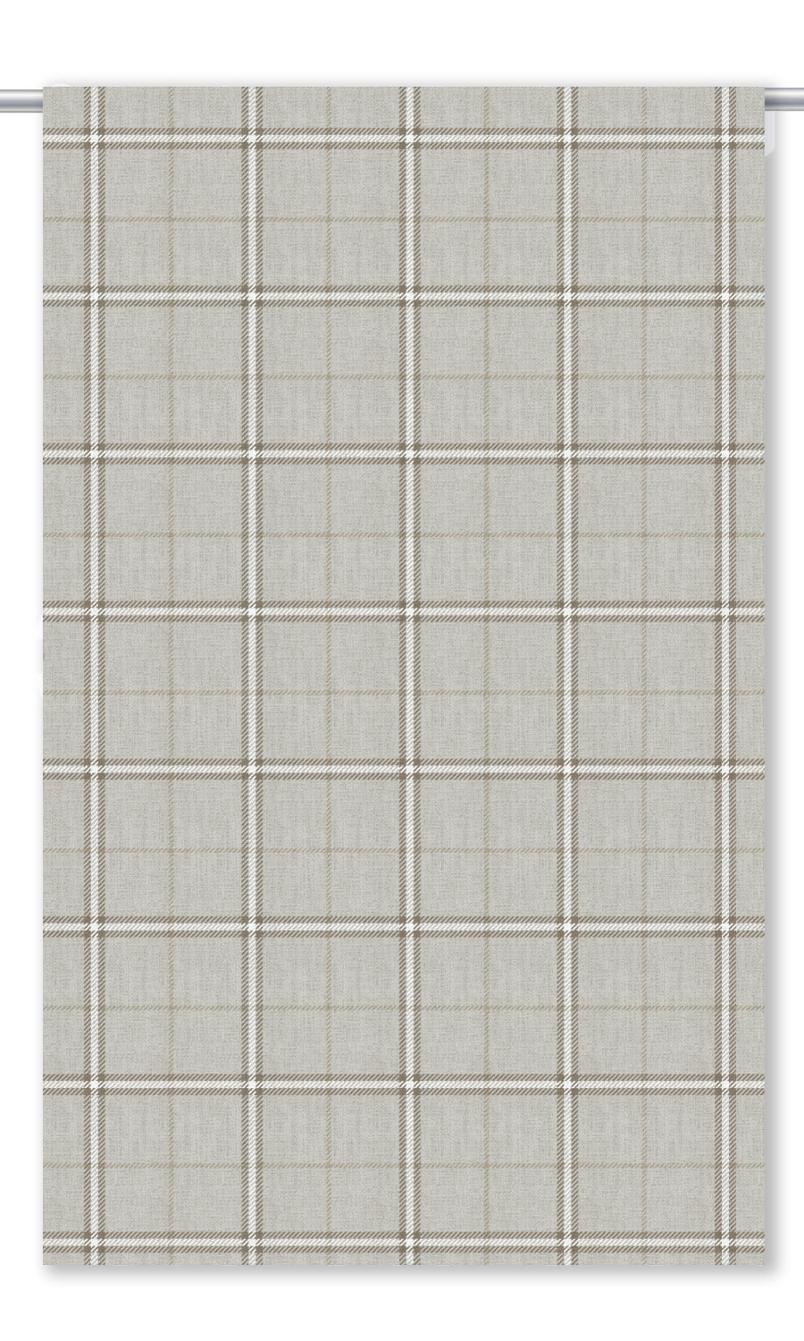 Windowpane Check Shades (Pale Gray/ Cedar Brown)