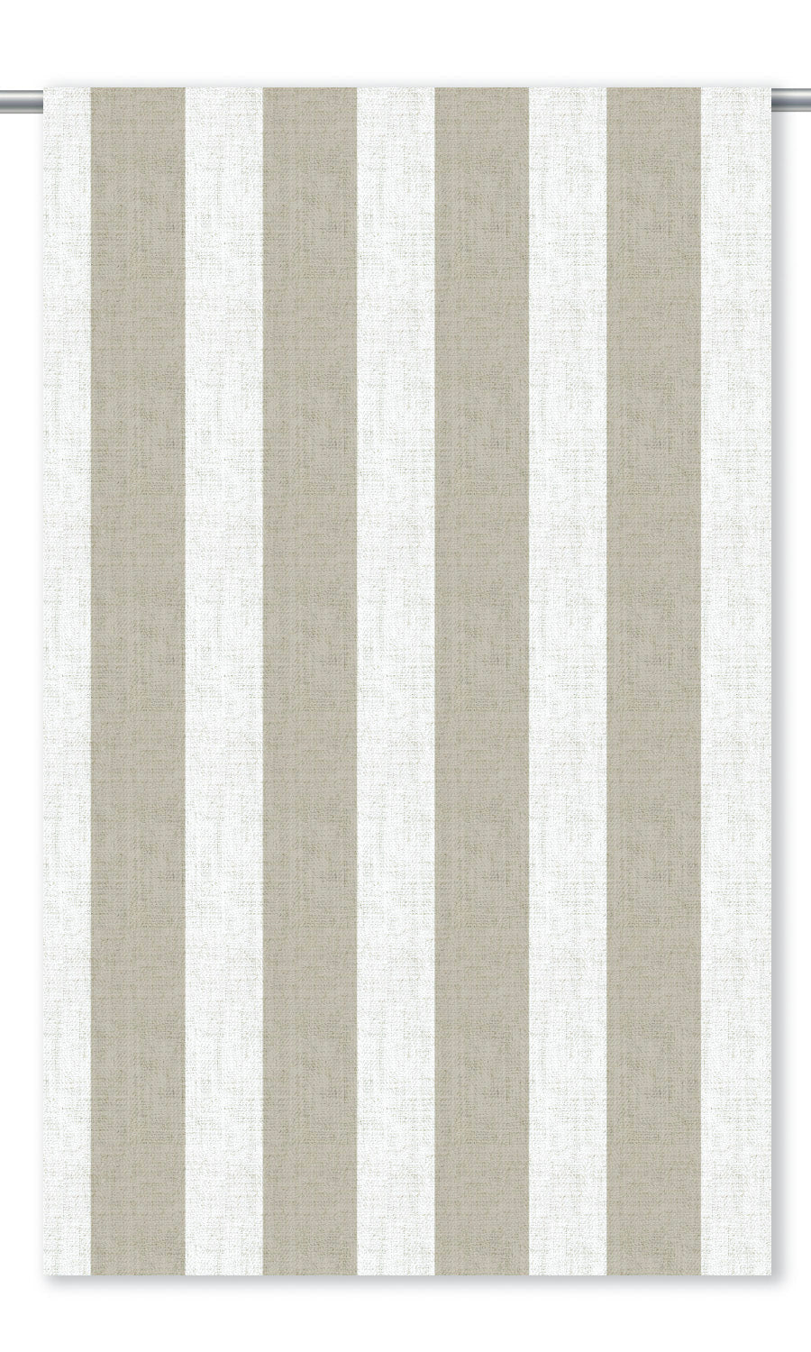 Awning Striped Drapery (Beige/ White)