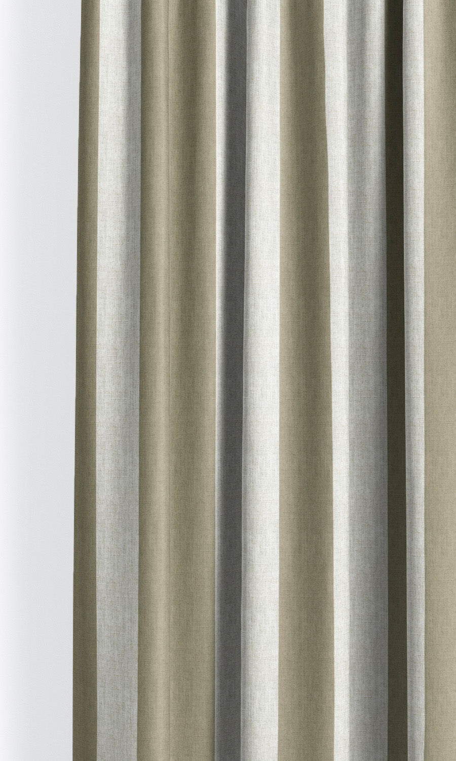 Awning Striped Curtain Panels for Living, Bedroom, Kitchen, Bathroom (Peanut Brown/ White)