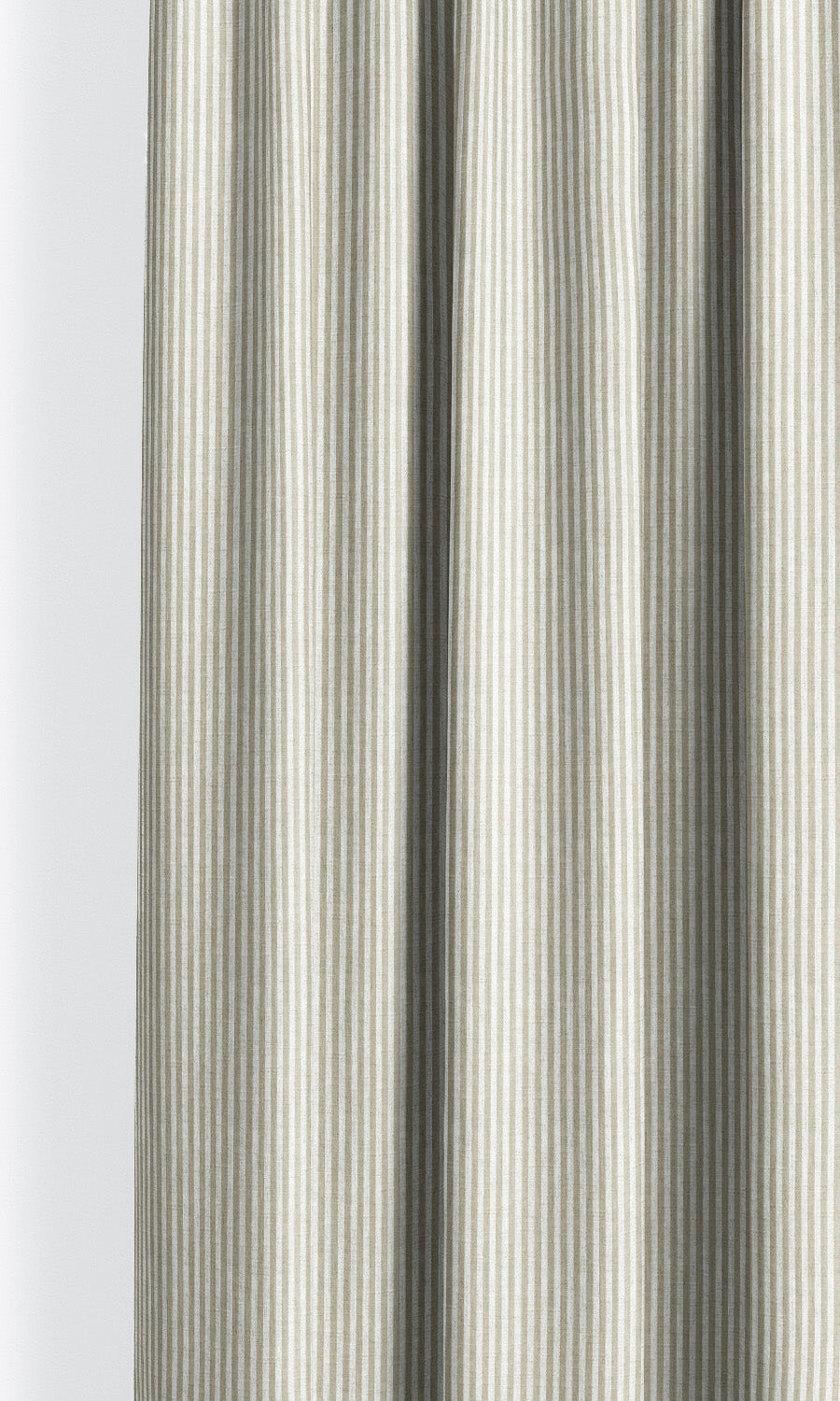 Candy Striped Pinch Pleat, Rod Pocket, Eyelet Curtains (Peanut Brown/ White)