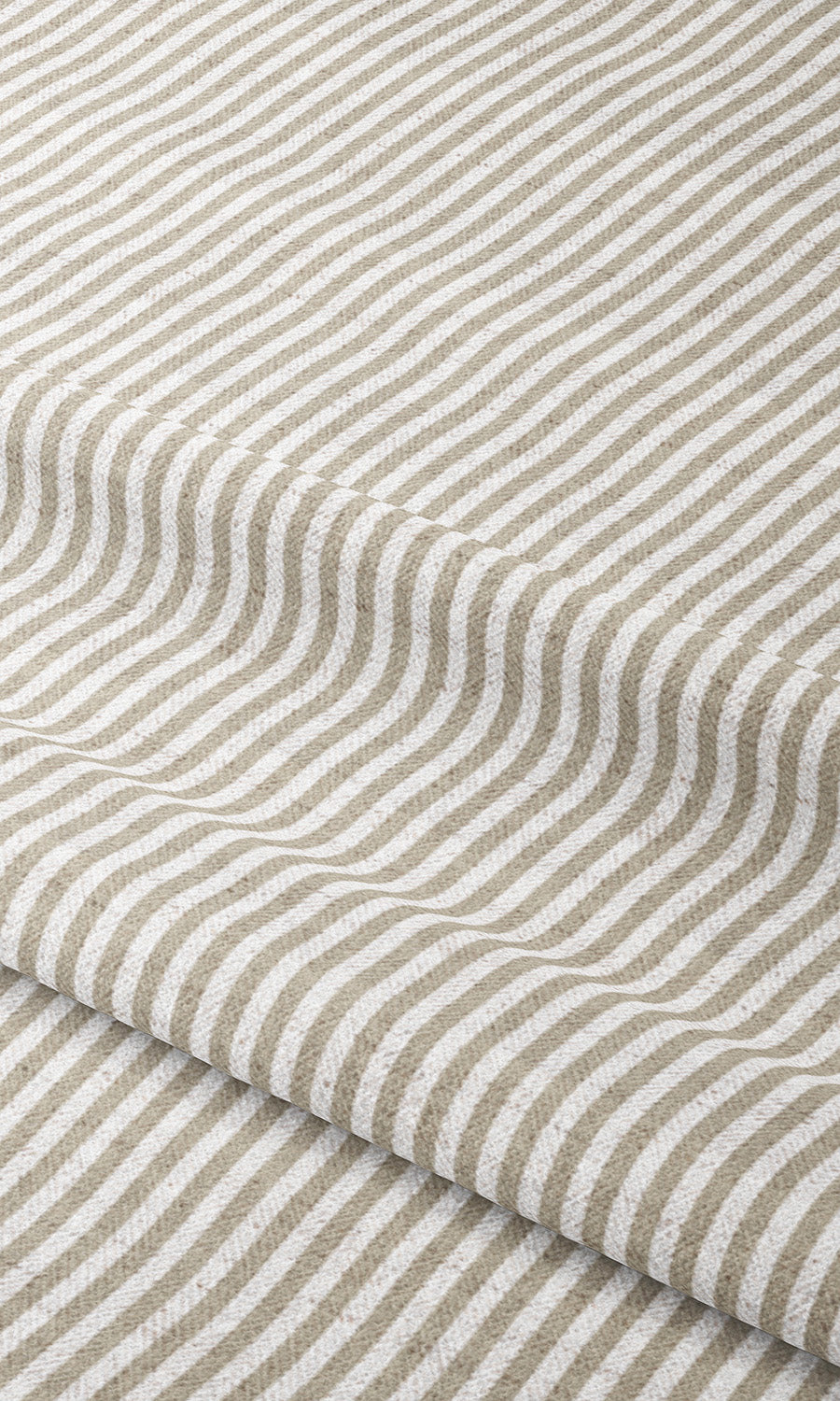 Candy Striped Roman Shades (Peanut Brown/ White)