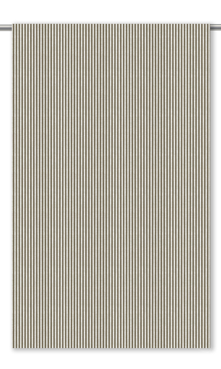Candy Striped Roman Blinds (Cedar Brown/ White) for Living, Bedroom, Kitchen, Bathroom