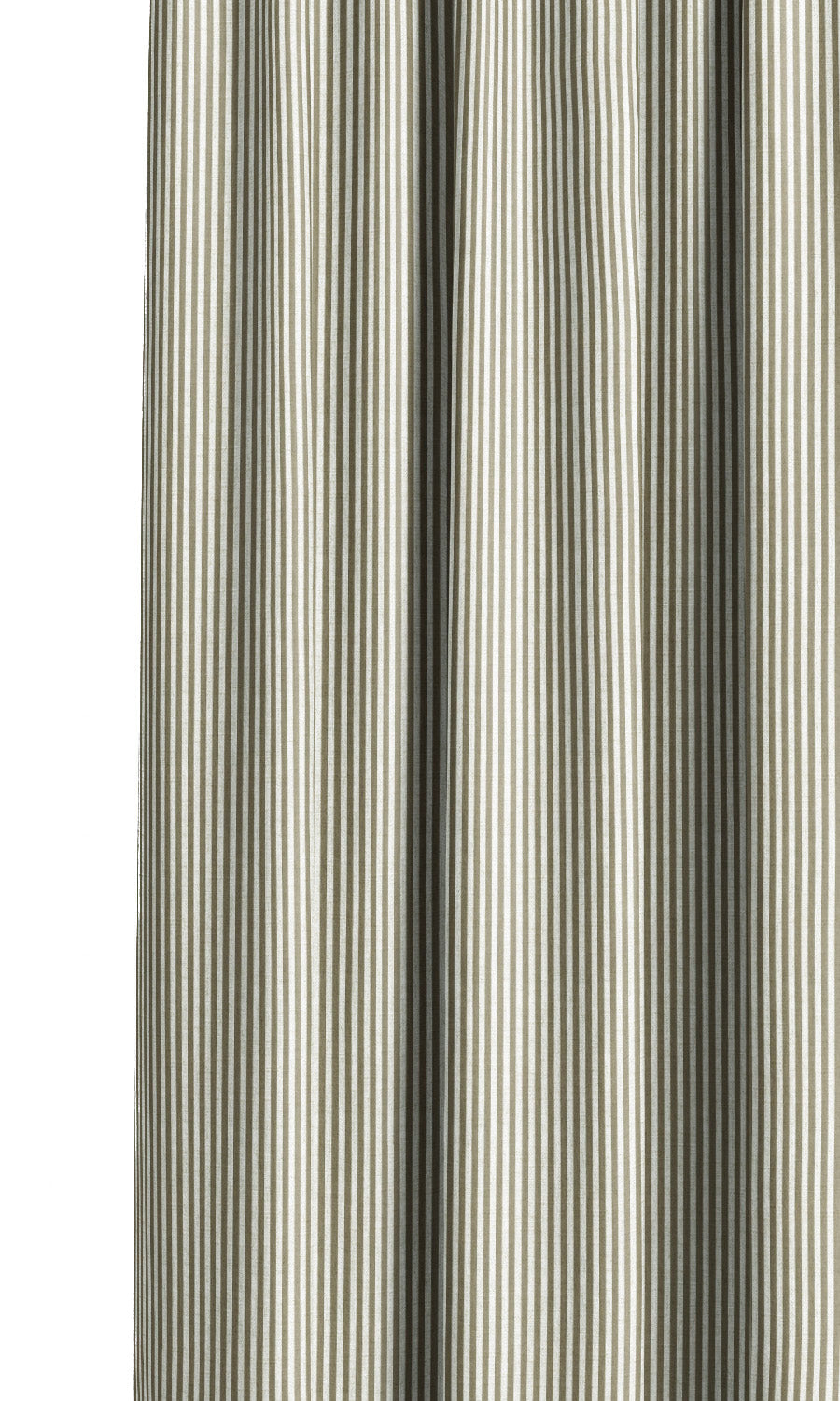 Candy Striped Pinch Pleat, Rod Pocket, Eyelet Curtains (Cedar Brown/ White)