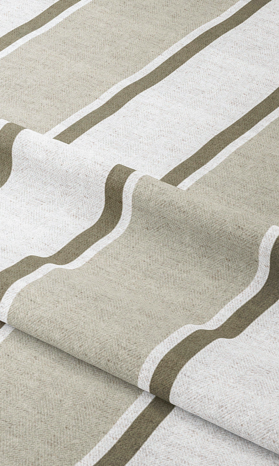 Regency Striped Fabric Blinds (Beige/ Coffee Brown) Extra Long Short Wide