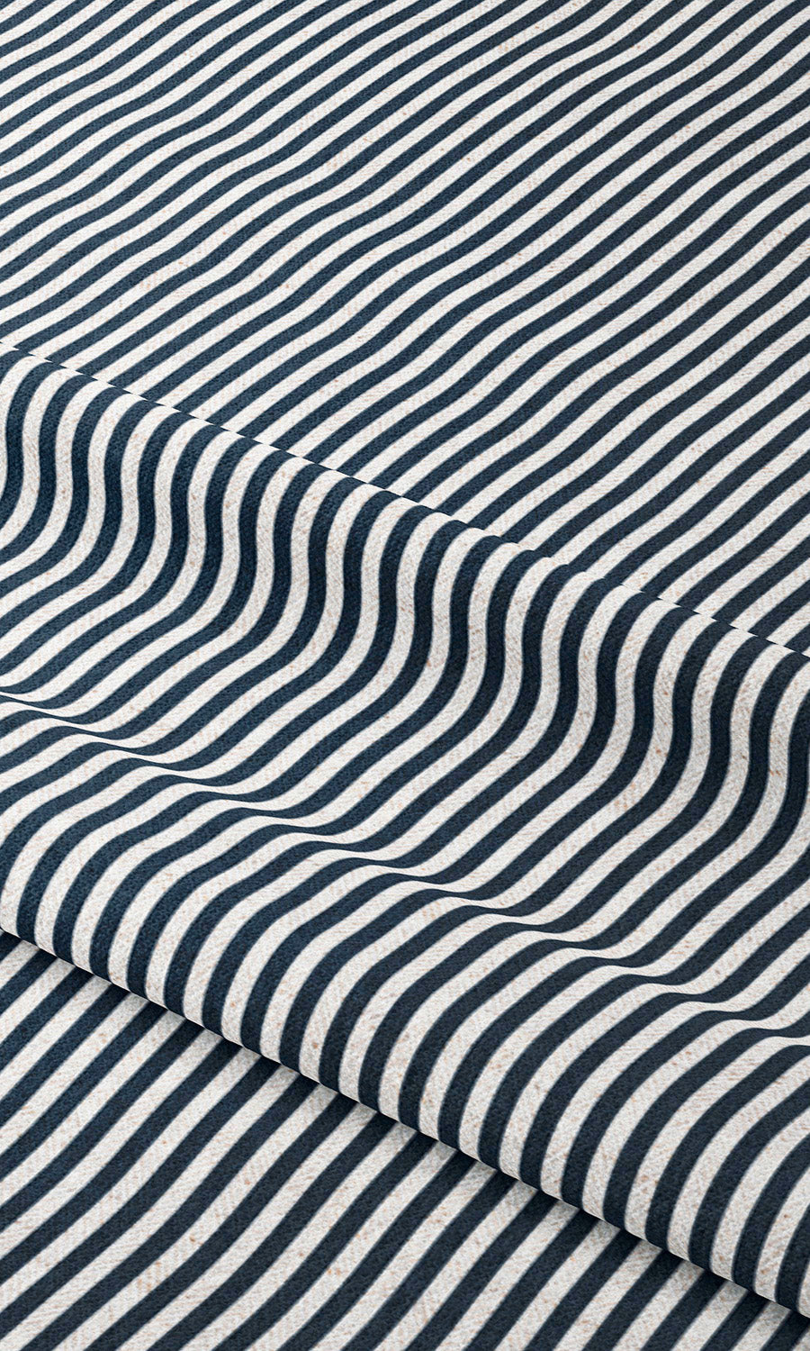Candy Striped Curtain Panels (Navy Blue/ White)