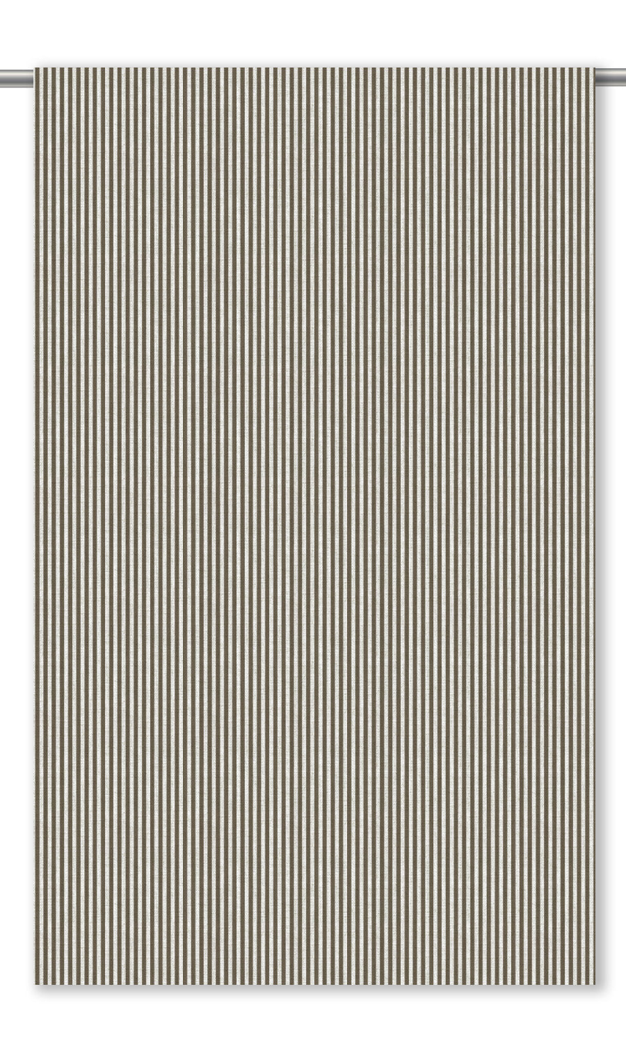 Candy Striped Roman Shades (Dark Olive Brown/ White) for Living, Bedroom, Kitchen, Bathroom