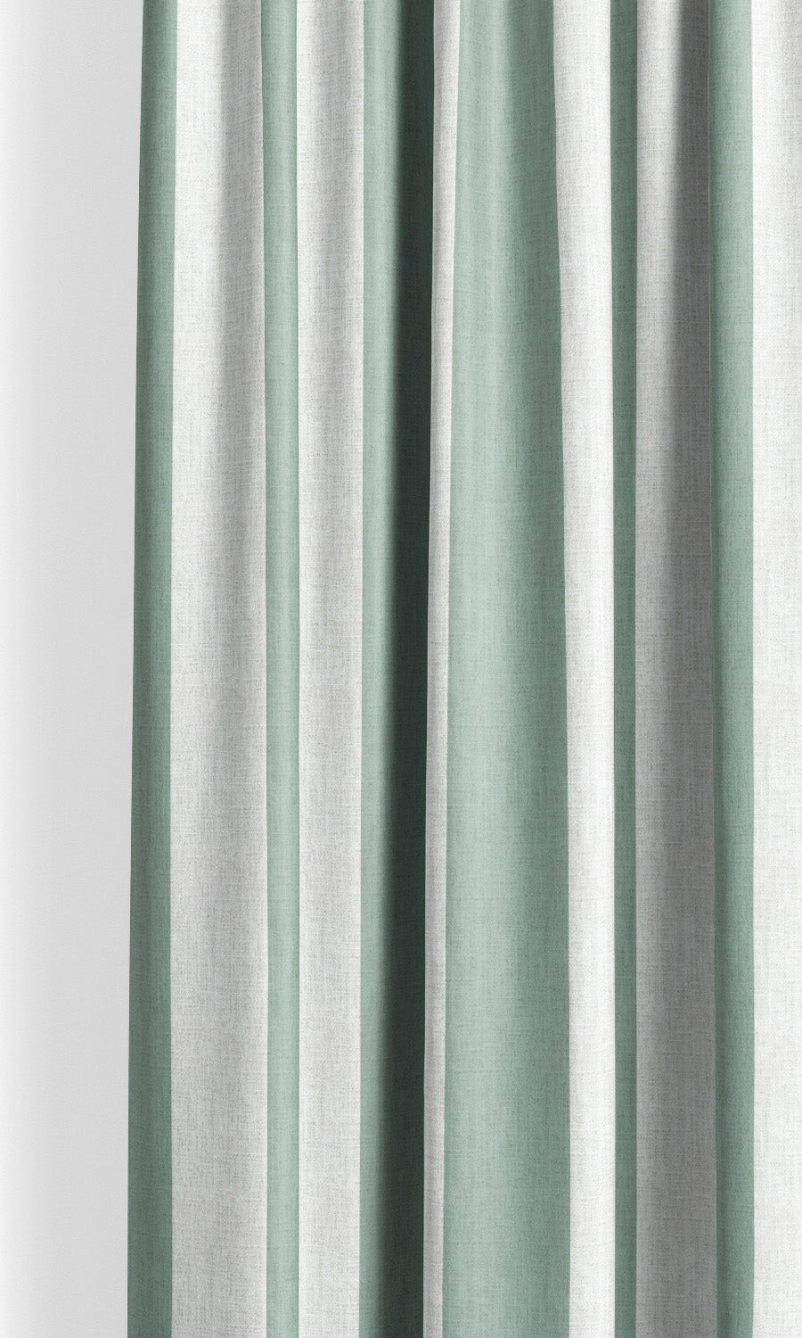 Awning Striped Window Curtains for Living, Bedroom, Kitchen, Bathroom (Duck Egg Blue/ White)