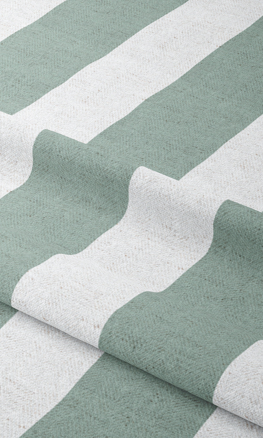 Awning Striped Window Curtains (Duck Egg Blue/ White) Extra Long Short Wide
