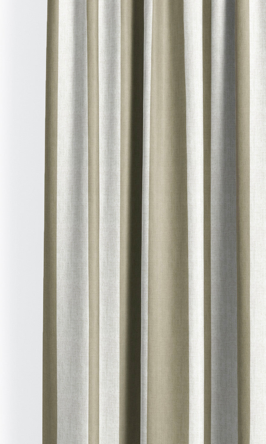 Awning Striped Drapery for Living, Bedroom, Kitchen, Bathroom (Mocha Brown/ White)