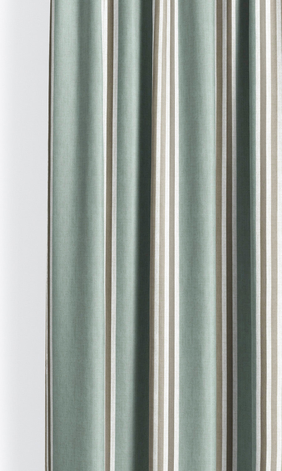 Regency Striped Window Blinds (Duck Egg Blue/ Mocha Brown) for Living, Bedroom, Kitchen, Bathroom