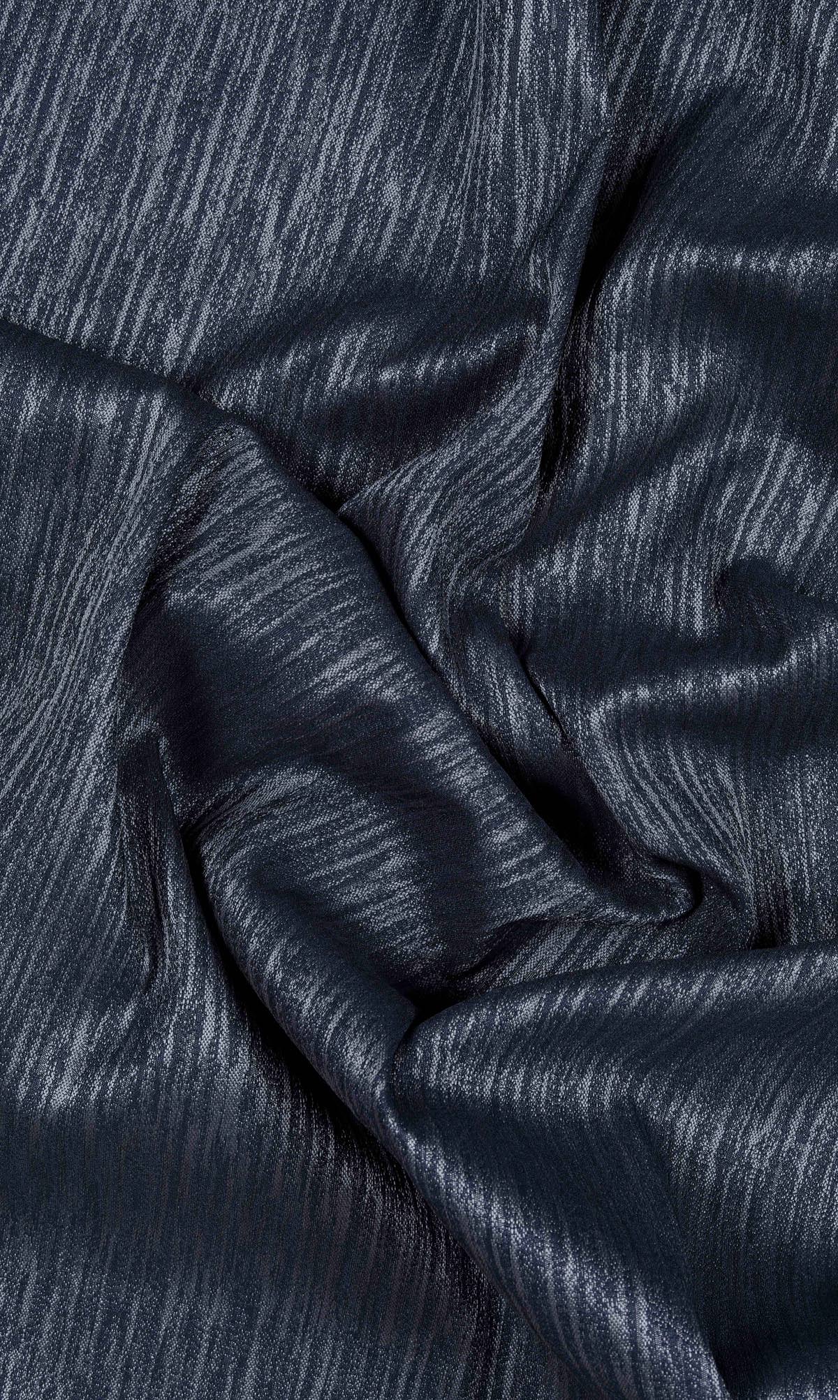 Textured Curtain Panels for Living, Bedroom, Kitchen, Bathroom (Navy Blue)