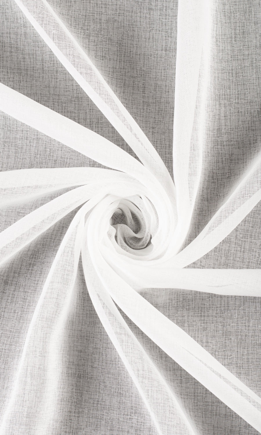 Plain Sheer Custom Curtains (White)