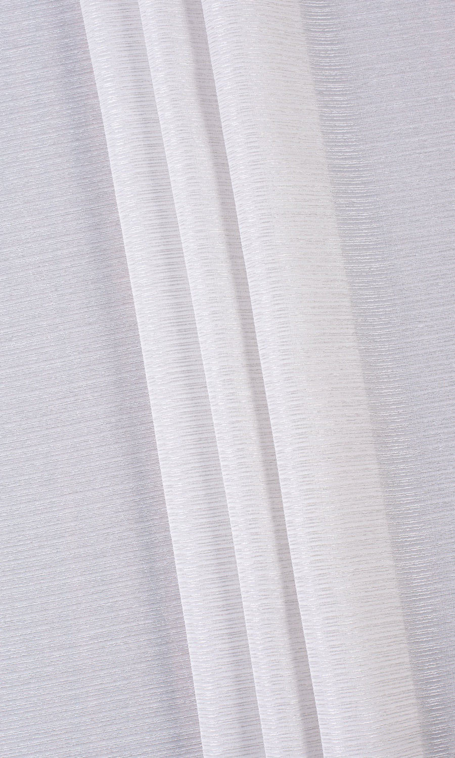Striped Semi-Sheer Pinch Pleat, Rod Pocket, Eyelet Curtains (Silver Grey)