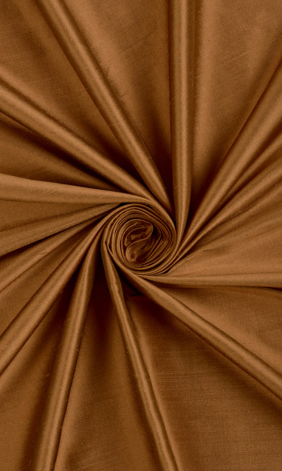 Shantung Silk Window Curtains (Bronzy Orange)