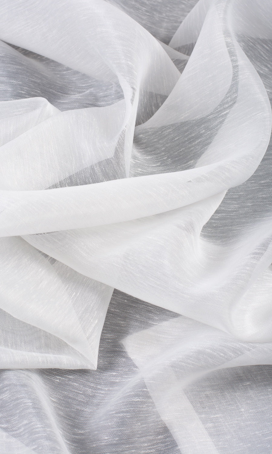 Sheer / Voile Custom Curtains (Snow White)