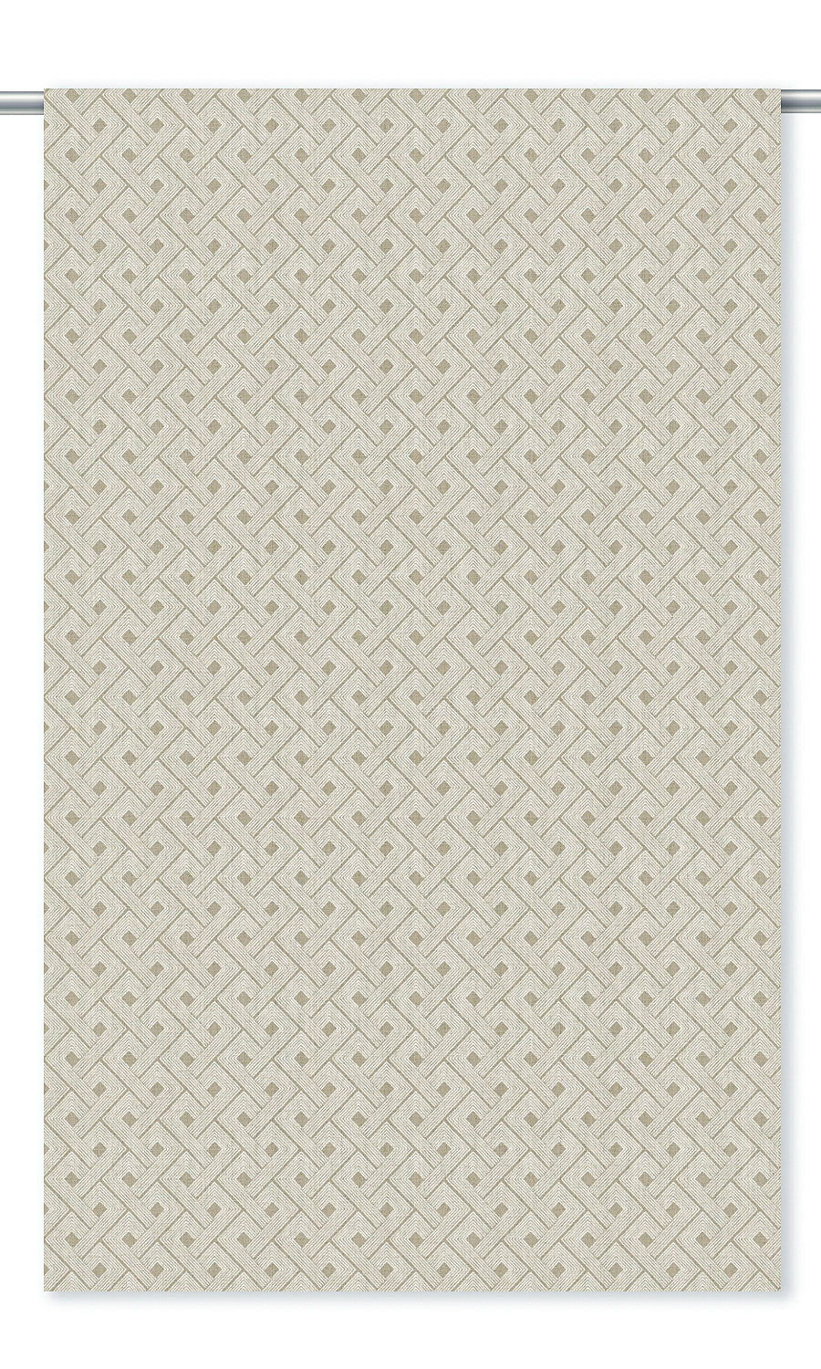 Basketweave Print Roman Blinds (Pale Brown/ Beige)