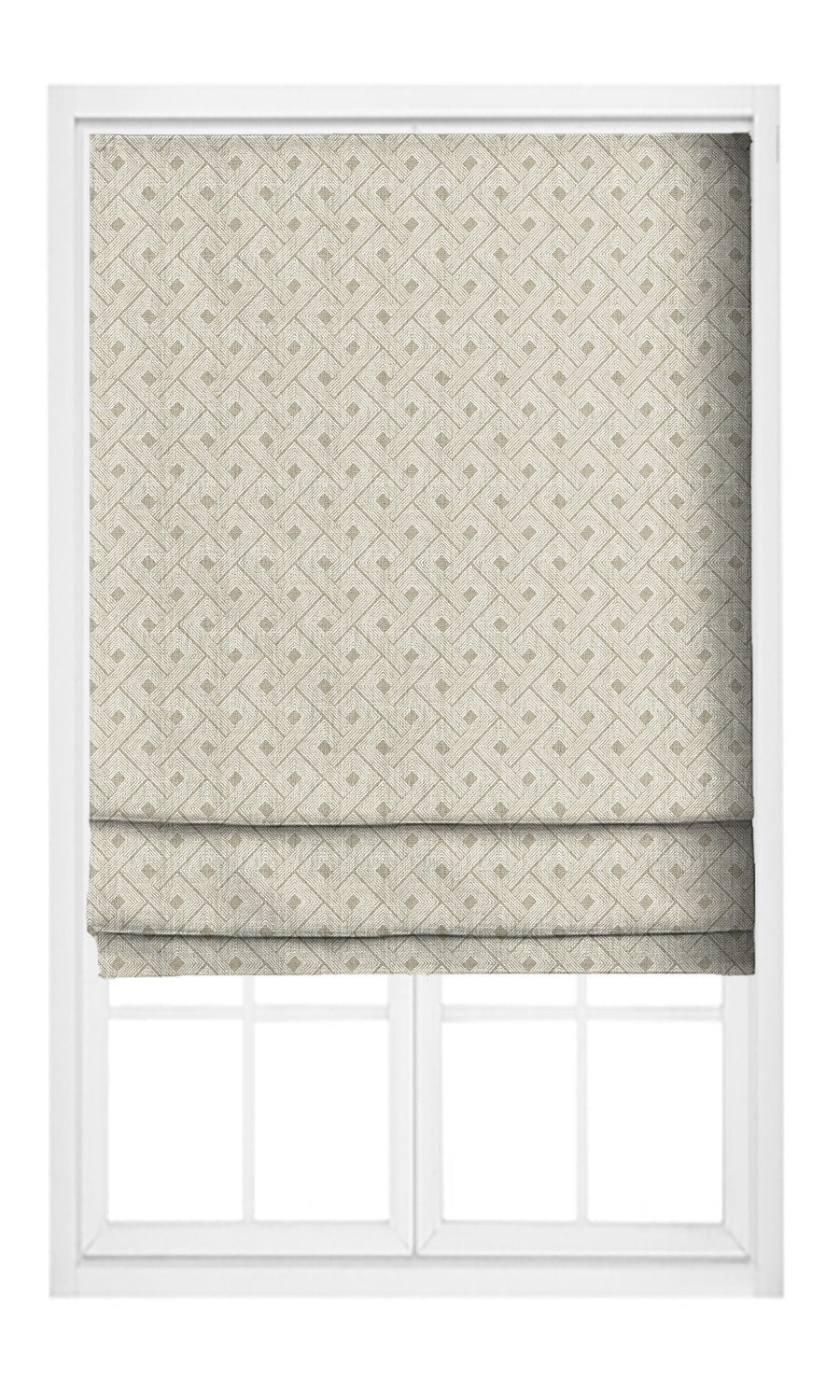 Basketweave Print Window Curtains (Pale Brown/ Beige) Extra Long Short Wide