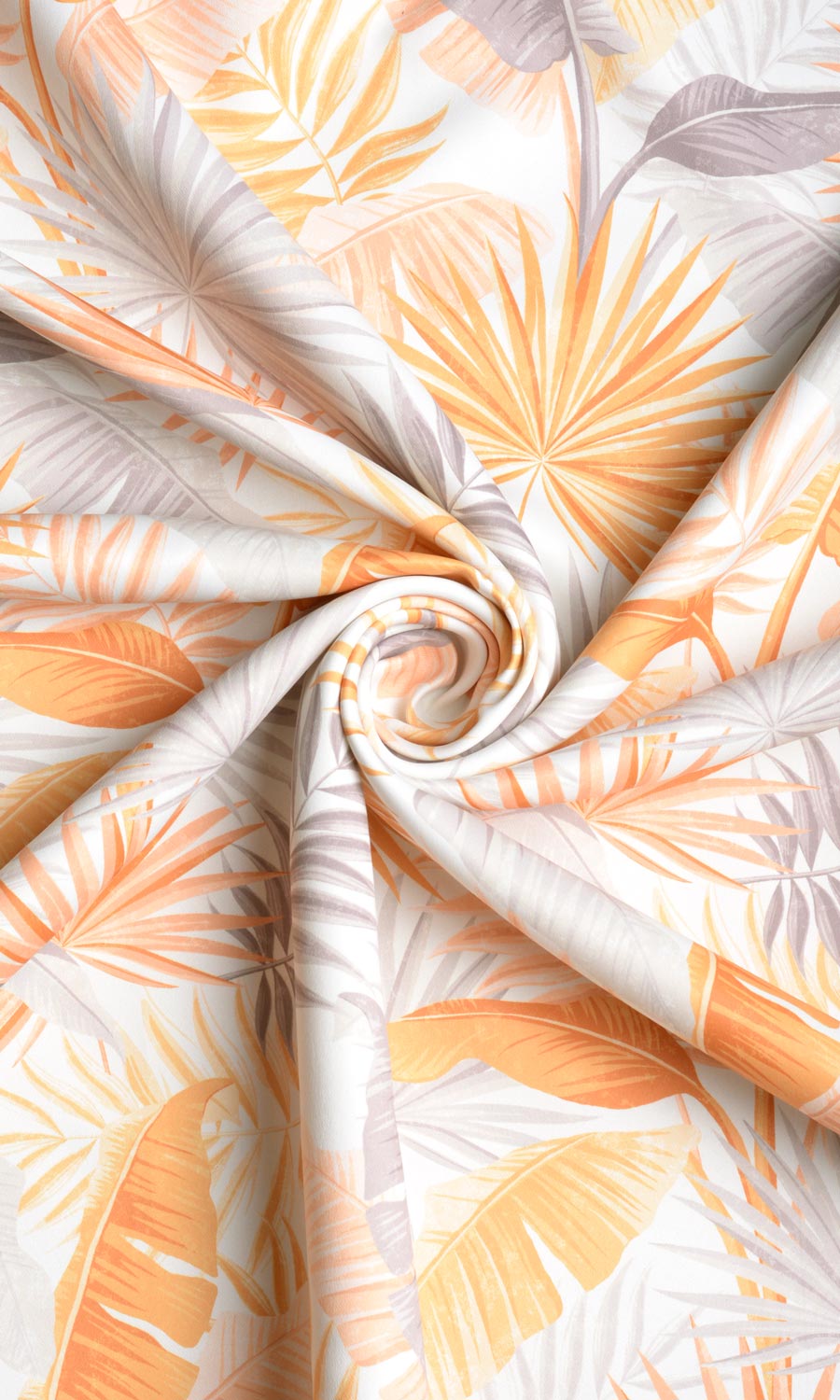 Botanical Floral Custom Curtains (Yellow/ Orange)