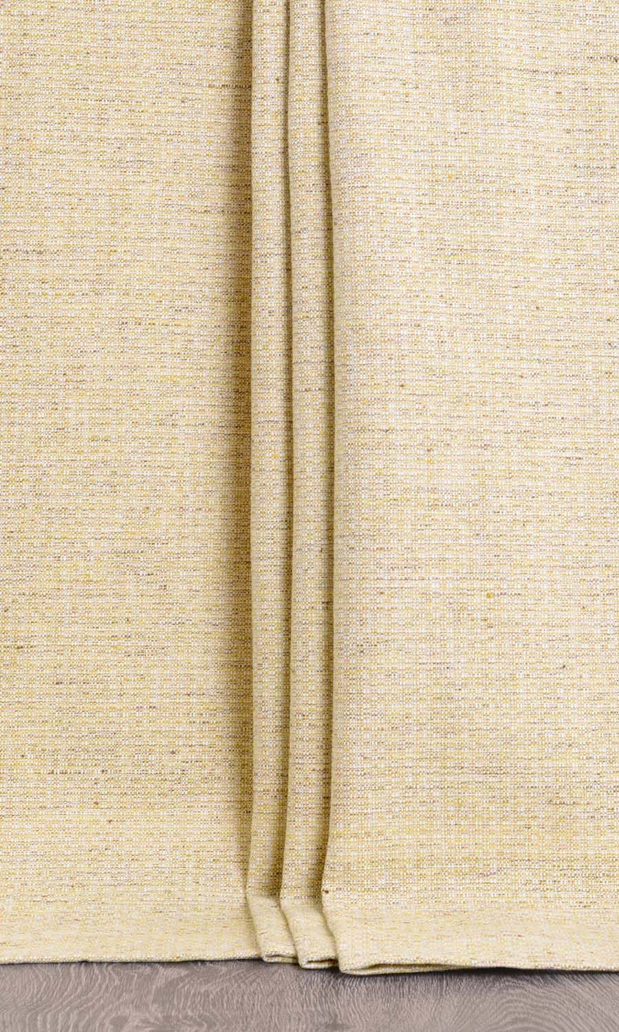 Textured Poly-Cotton Custom Curtains (Yellow)