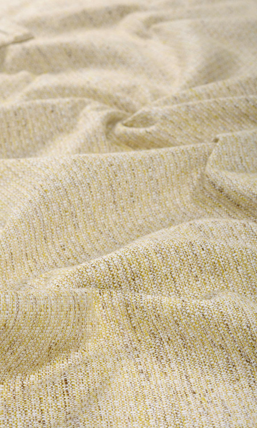 Textured Poly-Cotton Curtains / Drapes / Window Drapery Panels (Yellow)