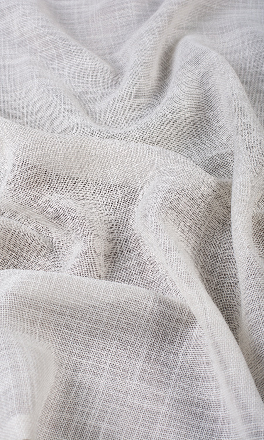Textured Sheer Drapes for Living, Bedroom, Kitchen, Bathroom (Alabaster White)