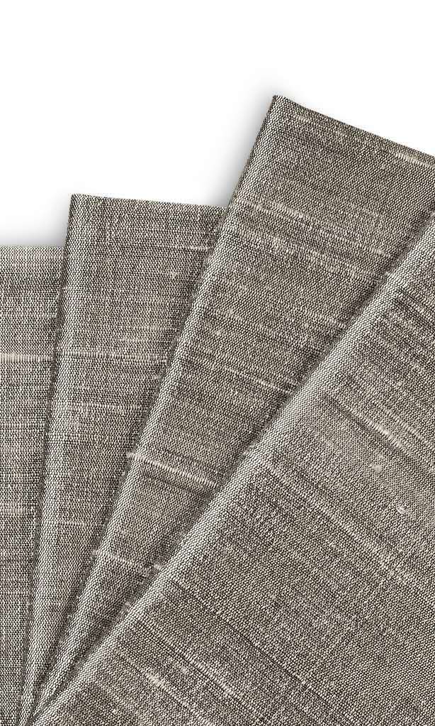 Pure Silk Window Curtains for Living, Bedroom, Kitchen, Bathroom (Taupe Grey)