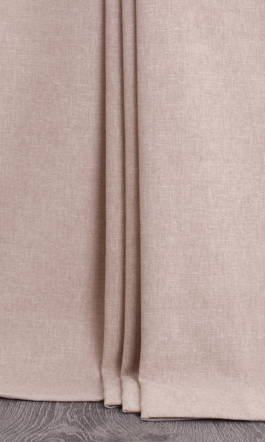 Linen Blend Drapery for Living, Bedroom, Kitchen, Bathroom (Pale Beige)