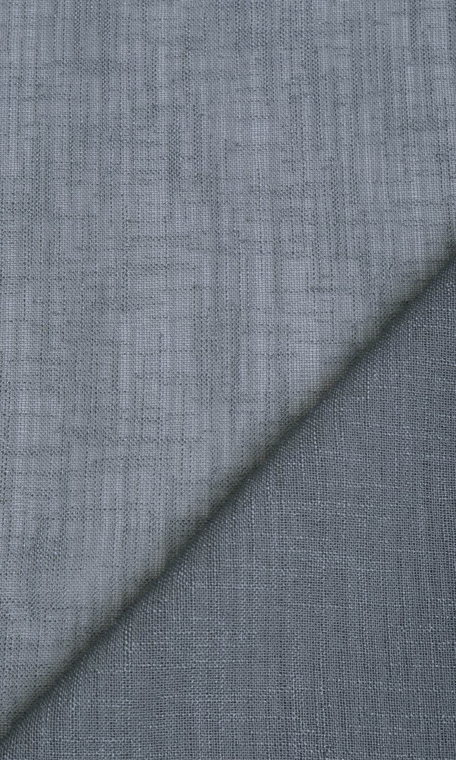 Linen Textured Sheer Pinch Pleat, Rod Pocket, Eyelet Curtains (Grey)