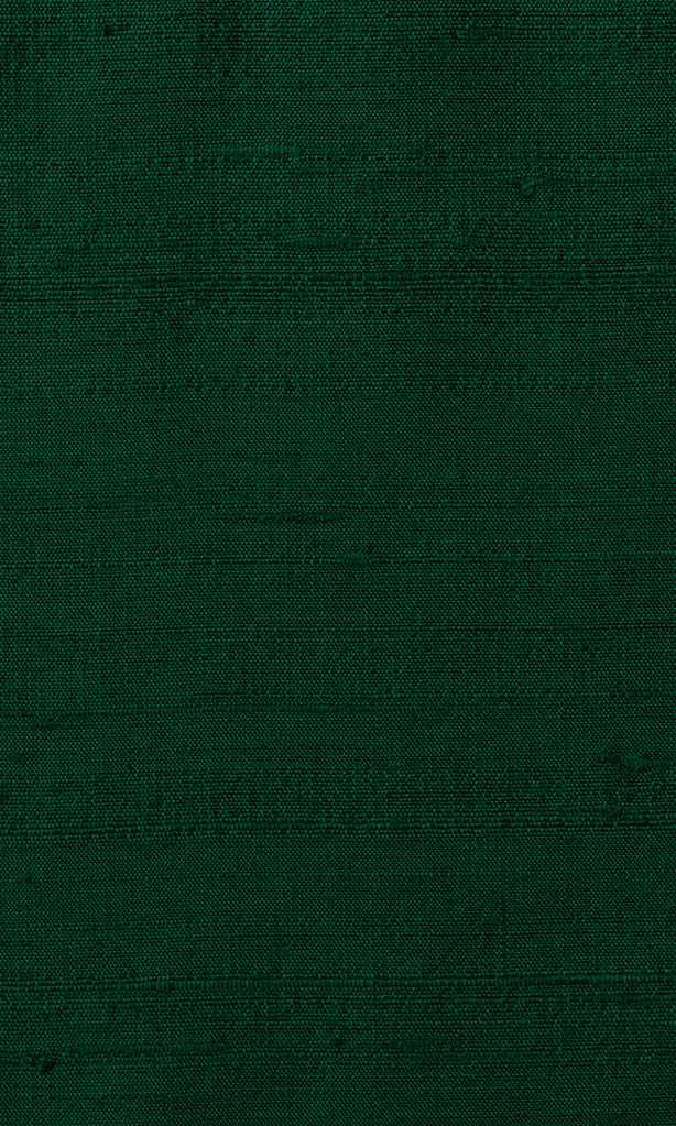 Pure Silk Pinch Pleat, Rod Pocket, Eyelet Curtains (Hunter Green)
