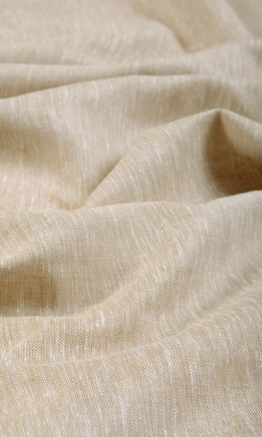 Sheer Linen Curtains / Drapes / Window Drapery Panels (Beige)
