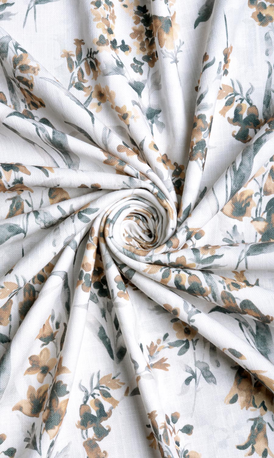 Floral Print Any Size Style Curtains (Beige/ Brown)