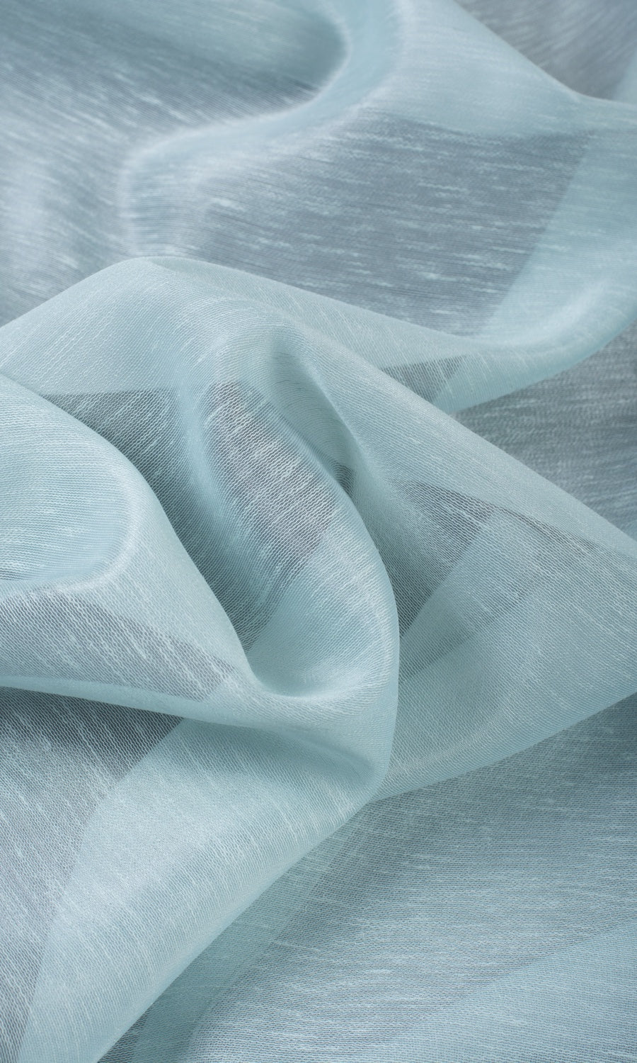 Textured Sheer/ Voile Drapes (Light Blue) Extra Long Short Wide
