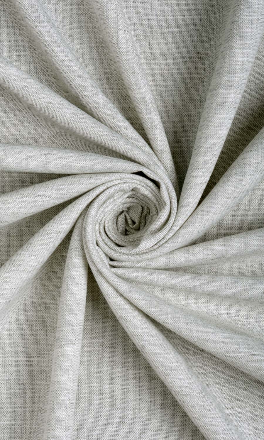 Plain Linen Textured Window Curtains (Smoke White)