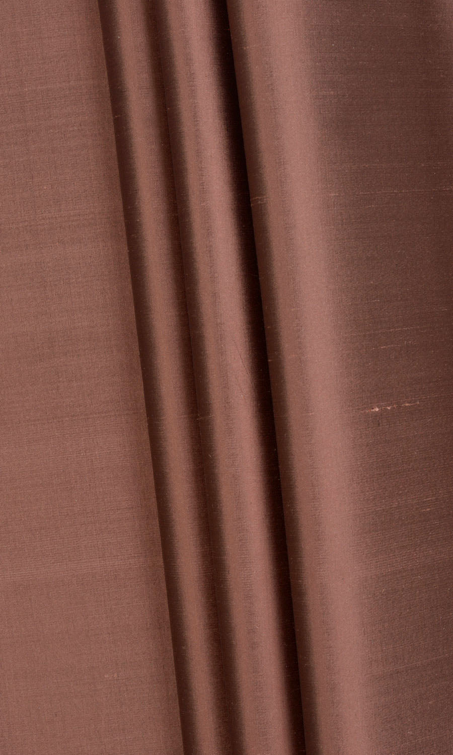 Shantung Silk Any Size Style Curtains (Cognac Red/ Brown)