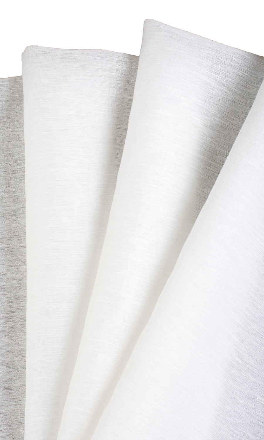 Plain Sheer Custom Curtains (White)