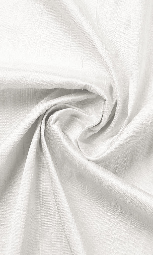 Pure Silk Drapes (White)